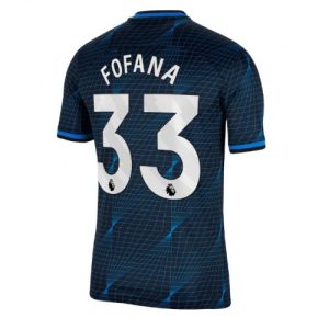 Chelsea Fotballdrakt Herre Wesley Fofana #33 Bortedrakt 2023-24 Kortermet