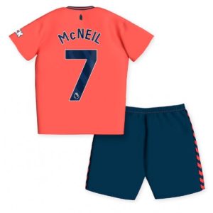Everton Fotballdrakt Barn Dwight McNeil #7 Bortedrakt 2023-24 Kortermet (+ Korte bukser)