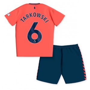 Everton Fotballdrakt Barn James Tarkowski #6 Bortedrakt 2023-24 Kortermet (+ Korte bukser)