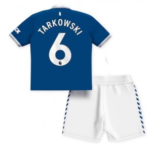Everton Fotballdrakt Barn James Tarkowski #6 Hjemmedrakt 2023-24 Kortermet (+ Korte bukser)