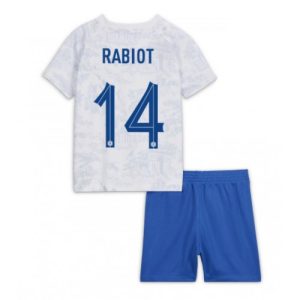 Frankrike Fotballdrakt Barn Adrien Rabiot #14 Bortedrakt VM 2022 Kortermet (+ Korte bukser)