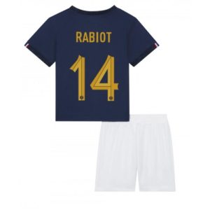 Frankrike Fotballdrakt Barn Adrien Rabiot #14 Hjemmedrakt VM 2022 Kortermet (+ Korte bukser)
