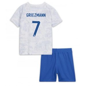 Frankrike Fotballdrakt Barn Antoine Griezmann #7 Bortedrakt VM 2022 Kortermet (+ Korte bukser)