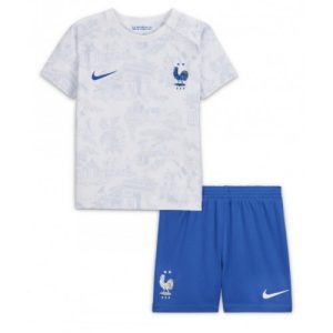 Frankrike Fotballdrakt Barn Bortedrakt VM 2022 Kortermet (+ Korte bukser)