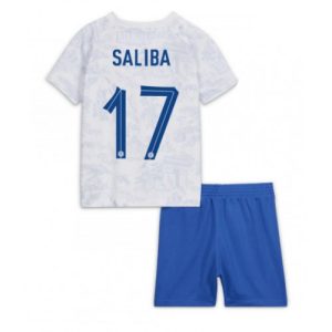 Frankrike Fotballdrakt Barn William Saliba #17 Bortedrakt VM 2022 Kortermet (+ Korte bukser)