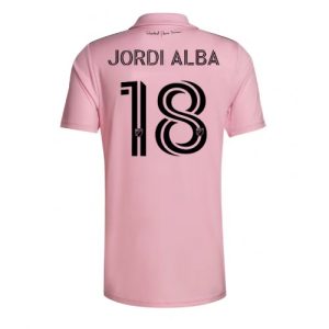 Inter Miami Fotballdrakt Herre Jordi Alba #18 Hjemmedrakt 2023-24 Kortermet