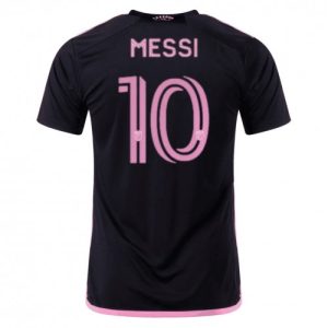 Inter Miami Fotballdrakt Herre Lionel Messi #10 Bortedrakt 2023-24 Kortermet