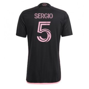 Inter Miami Fotballdrakt Herre Sergio Busquets #5 Bortedrakt 2023-24 Kortermet