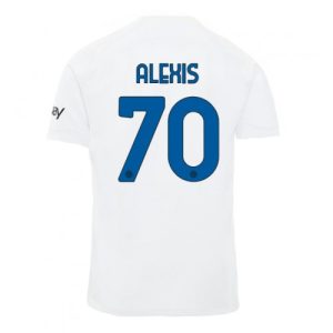 Inter Milan Fotballdrakt Herre Alexis Sanchez #70 Bortedrakt 2023-24 Kortermet