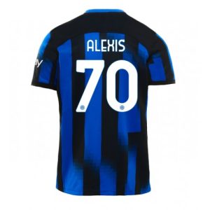 Inter Milan Fotballdrakt Herre Alexis Sanchez #70 Hjemmedrakt 2023-24 Kortermet