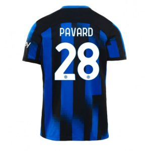 Inter Milan Fotballdrakt Herre Benjamin Pavard #28 Hjemmedrakt 2023-24 Kortermet