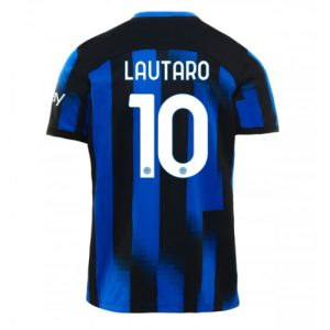 Inter Milan Fotballdrakt Herre Lautaro Martinez #10 Hjemmedrakt 2023-24 Kortermet