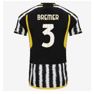 Juventus Fotballdrakt Herre Gleison Bremer #3 Hjemmedrakt 2023-24 Kortermet