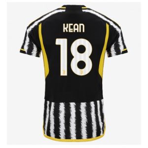 Juventus Fotballdrakt Herre Moise Kean #18 Hjemmedrakt 2023-24 Kortermet