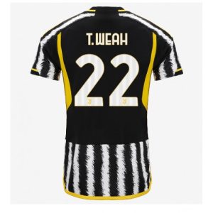 Juventus Fotballdrakt Herre Timothy Weah #22 Hjemmedrakt 2023-24 Kortermet