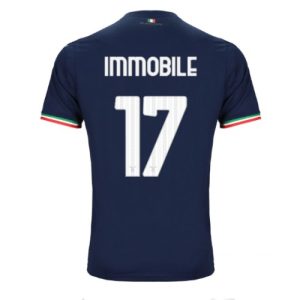 Lazio Fotballdrakt Herre Ciro Immobile #17 Bortedrakt 2023-24 Kortermet