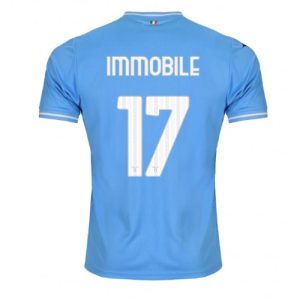 Lazio Fotballdrakt Herre Ciro Immobile #17 Hjemmedrakt 2023-24 Kortermet