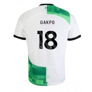 Liverpool Fotballdrakt Herre Cody Gakpo #18 Bortedrakt 2023-24 Kortermet