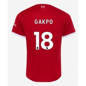 Liverpool Fotballdrakt Herre Cody Gakpo #18 Hjemmedrakt 2023-24 Kortermet