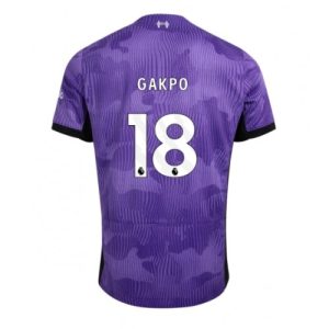 Liverpool Fotballdrakt Herre Cody Gakpo #18 Tredjedrakt 2023-24 Kortermet