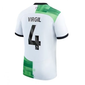 Liverpool Fotballdrakt Herre Virgil van Dijk #4 Bortedrakt 2023-24 Kortermet