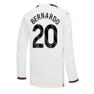 Manchester City Fotballdrakt Herre Bernardo Silva #20 Bortedrakt 2023-24 Langermet