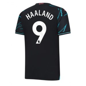 Manchester City Fotballdrakt Herre Erling Haaland #9 Tredjedrakt 2023-24 Kortermet