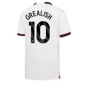 Manchester City Fotballdrakt Herre Jack Grealish #10 Bortedrakt 2023-24 Kortermet