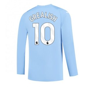 Manchester City Fotballdrakt Herre Jack Grealish #10 Hjemmedrakt 2023-24 Langermet