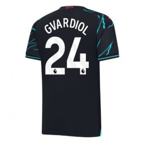 Manchester City Fotballdrakt Herre Josko Gvardiol #24 Tredjedrakt 2023-24 Kortermet