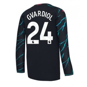 Manchester City Fotballdrakt Herre Josko Gvardiol #24 Tredjedrakt 2023-24 Langermet