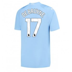 Manchester City Fotballdrakt Herre Kevin De Bruyne #17 Hjemmedrakt 2023-24 Kortermet