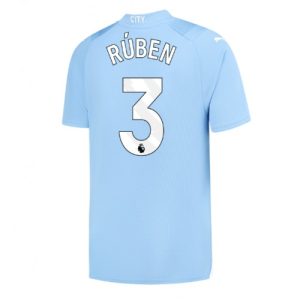Manchester City Fotballdrakt Herre Ruben Dias #3 Hjemmedrakt 2023-24 Kortermet