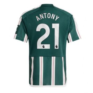 Manchester United Fotballdrakt Herre Antony #21 Bortedrakt 2023-24 Kortermet