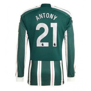 Manchester United Fotballdrakt Herre Antony #21 Bortedrakt 2023-24 Langermet