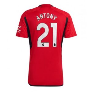 Manchester United Fotballdrakt Herre Antony #21 Hjemmedrakt 2023-24 Kortermet