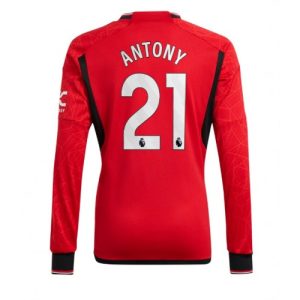 Manchester United Fotballdrakt Herre Antony #21 Hjemmedrakt 2023-24 Langermet