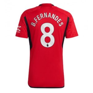 Manchester United Fotballdrakt Herre Bruno Fernandes #8 Hjemmedrakt 2023-24 Kortermet