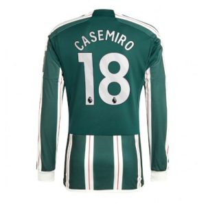 Manchester United Fotballdrakt Herre Casemiro #18 Bortedrakt 2023-24 Langermet