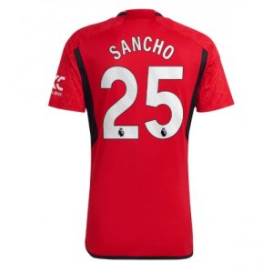 Manchester United Fotballdrakt Herre Jadon Sancho #25 Hjemmedrakt 2023-24 Kortermet
