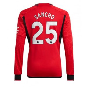 Manchester United Fotballdrakt Herre Jadon Sancho #25 Hjemmedrakt 2023-24 Langermet