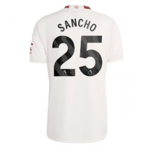 Manchester United Fotballdrakt Herre Jadon Sancho #25 Tredjedrakt 2023-24 Kortermet