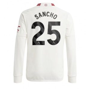 Manchester United Fotballdrakt Herre Jadon Sancho #25 Tredjedrakt 2023-24 Langermet