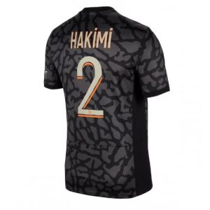 Paris Saint-Germain Fotballdrakt Herre Achraf Hakimi #2 Tredjedrakt 2023-24 Kortermet
