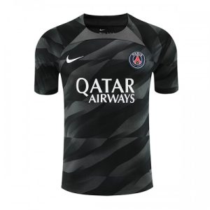 Paris Saint-Germain Fotballdrakt Herre Keeper Bortedrakt 2023-24 Kortermet