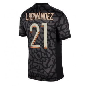 Paris Saint-Germain Fotballdrakt Herre Lucas Hernandez #21 Tredjedrakt 2023-24 Kortermet