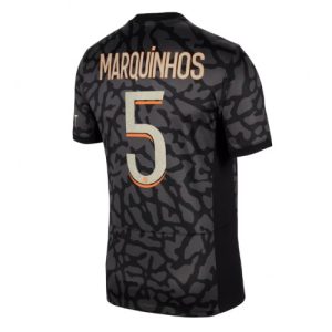 Paris Saint-Germain Fotballdrakt Herre Marquinhos #5 Tredjedrakt 2023-24 Kortermet