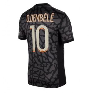 Paris Saint-Germain Fotballdrakt Herre Ousmane Dembele #10 Tredjedrakt 2023-24 Kortermet