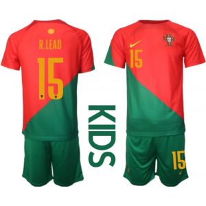 Portugal Fotballdrakt Barn Rafael Leao #15 Hjemmedrakt VM 2022 Kortermet (+ Korte bukser)
