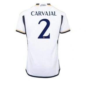 Real Madrid Fotballdrakt Herre Daniel Carvajal #2 Hjemmedrakt 2023-24 Kortermet